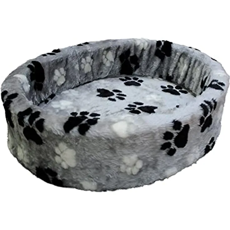 Nobby Plüschbett Pfote, grau, 3-farbig 80 cm, 1 Stück