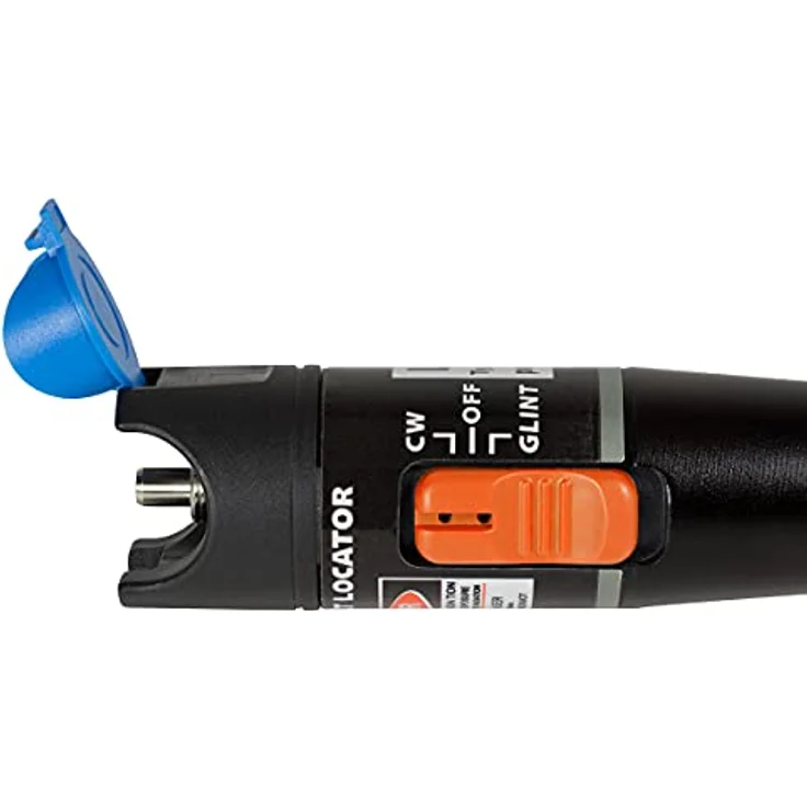 LogiLink LOGILINK LWL-Durchgangsprüfer WZ0049, optisches Testwerkzeug für Glasfaser, 10 mW, robustes Aluminiumgehäuse schwarz – Bild 2