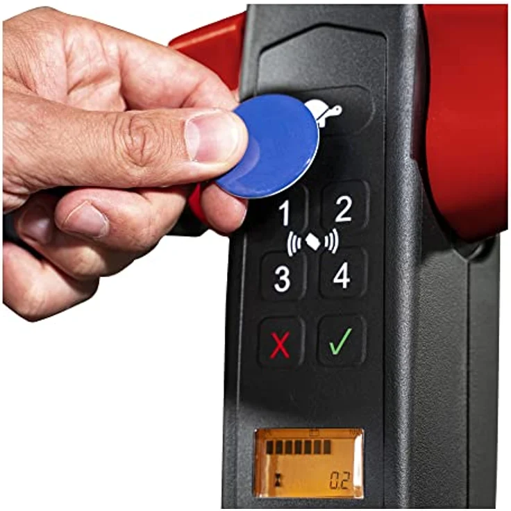 STIER Elektro-Hubwagen EZY-20, Tragkraft 2000 kg, Gabellänge 1150 mm, 0,8 kW Hubmotor, Multifunktionsdisplay mit Pin-Code-Panel – Bild 3