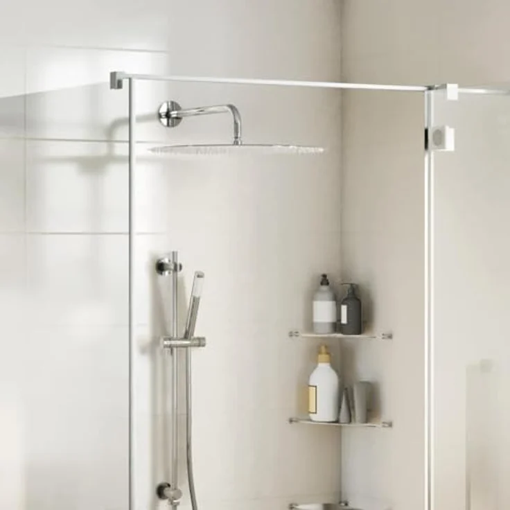 vidaXL Regenduschkopf Regenbrause Edelstahl 304 50 cm Rund - Robust & langlebig, entspannendes Duscherlebnis, Anti-Kalk-Düsen – Bild 2