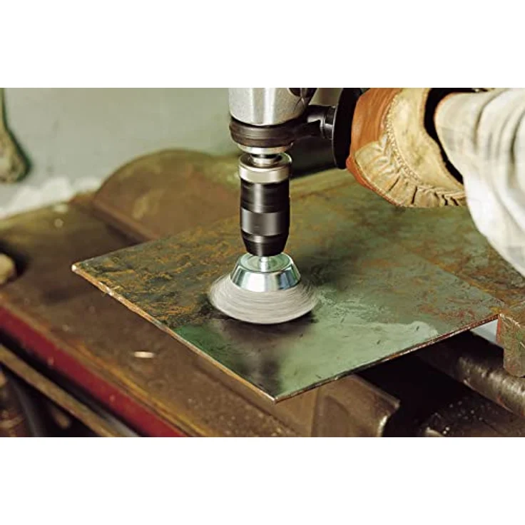 Wolfcraft Topfdrahtbürste Ø 75 mm Schaft 6 mm – Bild 6