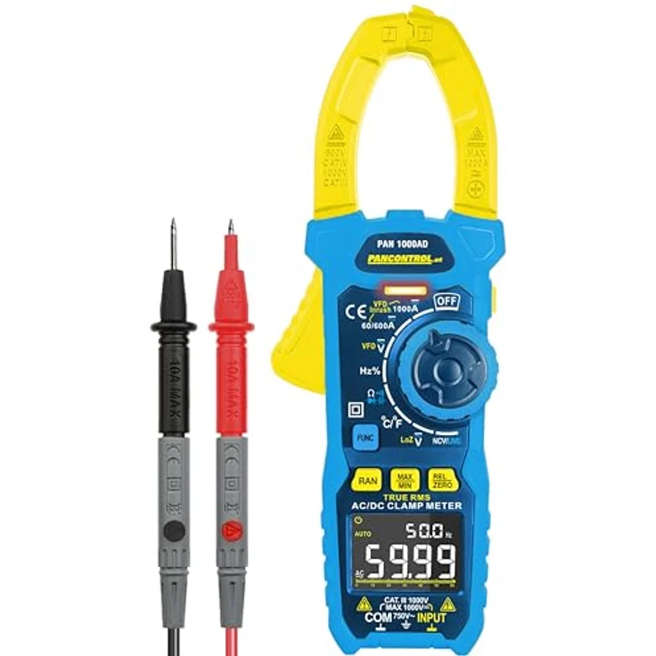 Pancontrol Multimeter PANCONTROL True-RMS Stromzange PAN 1000AD, Digitale Anzeige mit Farbdisplay und 1000 A Messbereich – Bild 2