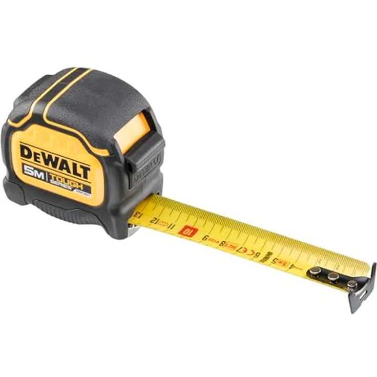 DEWALT Bandmaß Tough Tape 5m | DWHT36917-0, Robustes Gehäuse, automatischer Bandrücklauf, True-Zero Hook – Bild 3