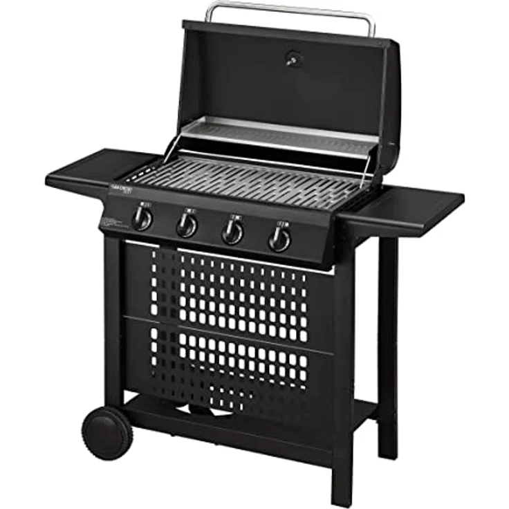 Enders Gasgrill SAN DIEGO NEXT 4, 4 Brenner aus Edelstahl, mit Grillthermometer, kleiner Gasgrill, Camping, Edelstahlrost, Balkon Gas Grill,stabile Seitenablagen #80166 – Bild 3