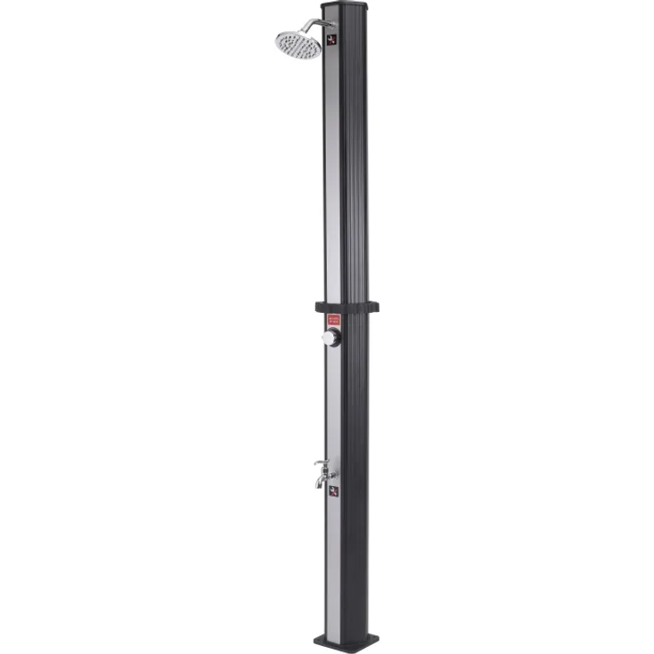 Gre PVC Solardusche 35L + Fußwaschhahn schwarz