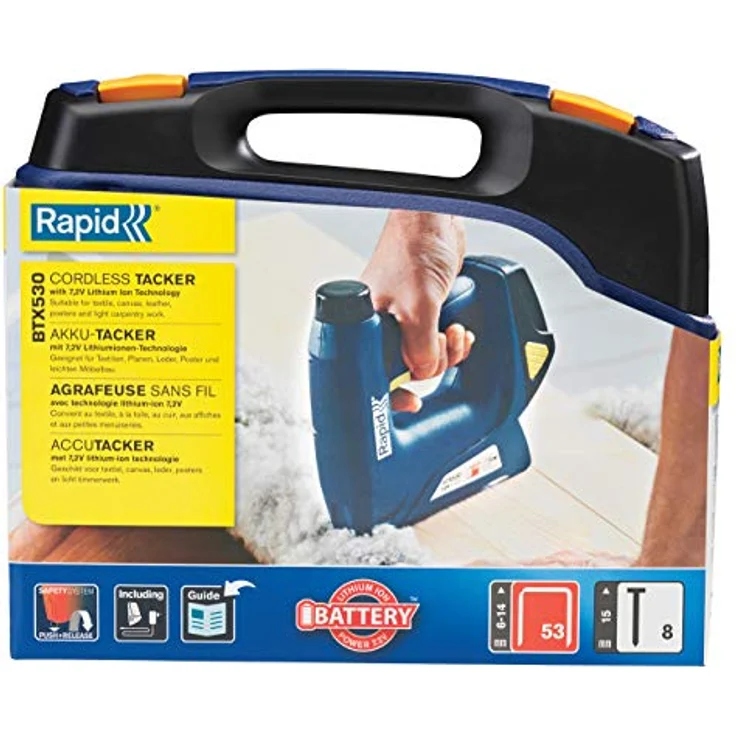 Rapid Akkutacker, Inkl. Heftklammern, Für Hobbyarbeiten, Li-Ion, BTX530, 5000128 – Bild 11