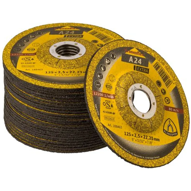 1x25 Klingspor A 24 Extra Trennscheibe 2,5mm gekr. 125