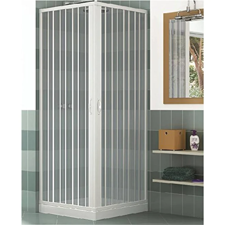 PVC Duschkabine 75x75 mit zentraler Öffnung Mod. Acquario – Bild 4