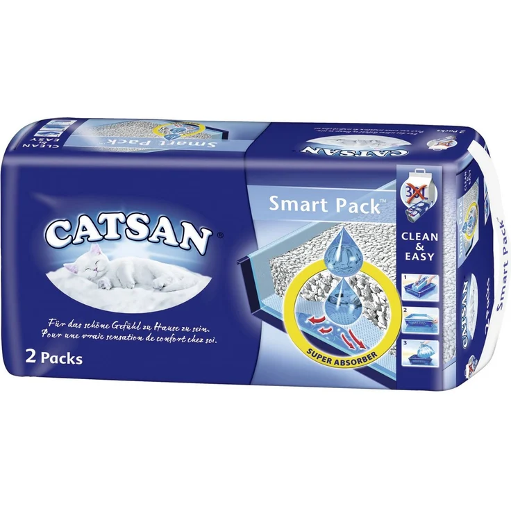 Catsan Smart Pack Einlegepack für Katzentoilette, Inhalt: 2 Stk. – Bild 1