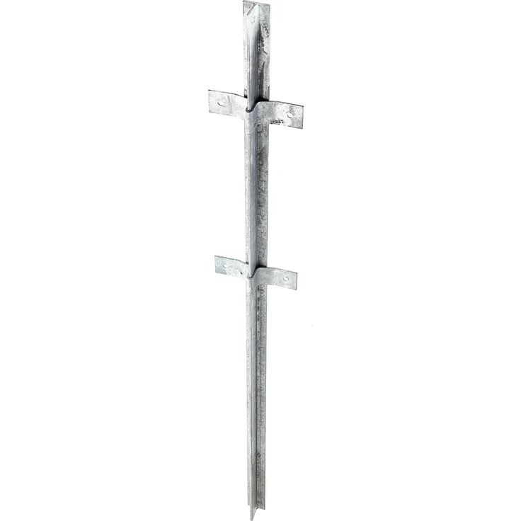 Alberts Zaunpfosten | aus T-Profil | feuerverzinkt | 40 x 40 x 1200 mm 
(212438)
