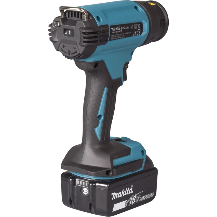 Makita DHG181ZK Akku-Heißluftgebläse ohne Akku und Ladegerät mit Düsen – Bild 3