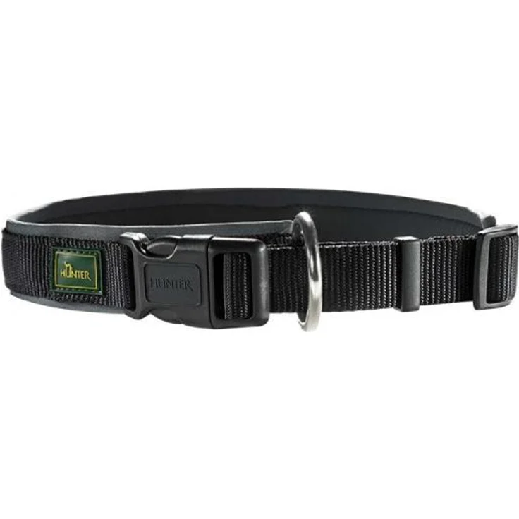Hunter Hunde-Halsung Neopren Vario Plus schwarz-grau L-XL – Bild 1