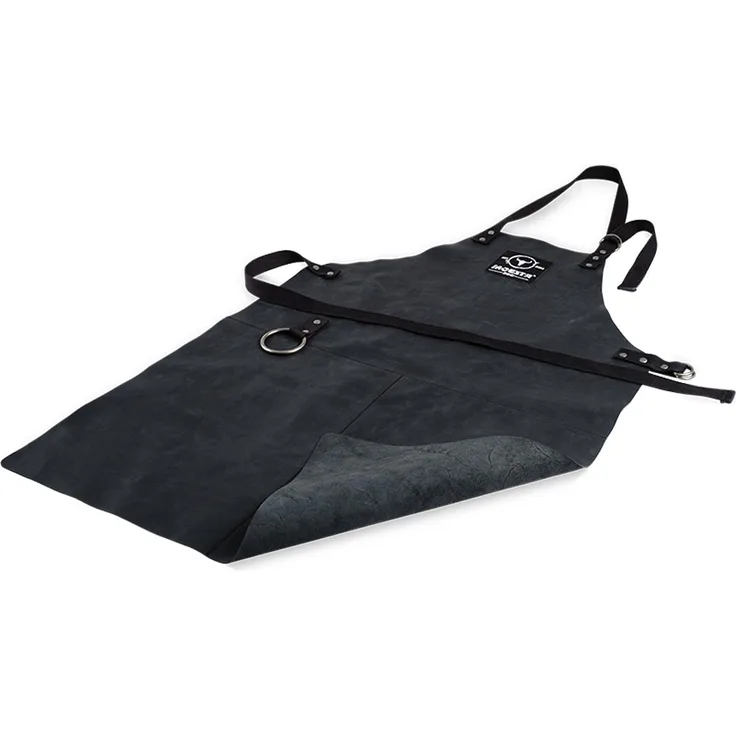 Moesta BBQ Lederschürze - Vollrindleder mit Patch