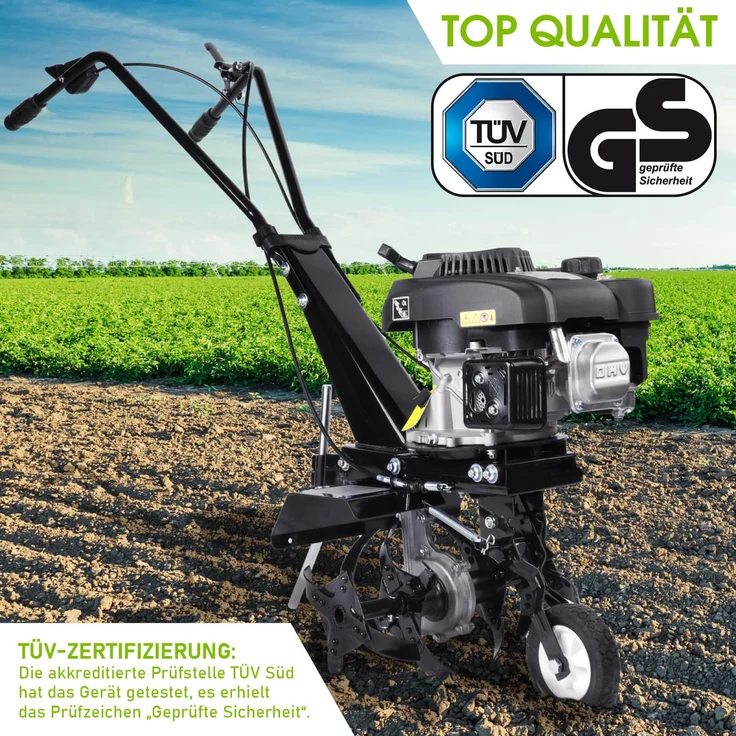 BRAST Motorhacke Benzin Gartenfräse 4,4kW (6PS) Selbstantrieb 36cm Arbeitsbreite 176ccm TÜV geprüft – Bild 11