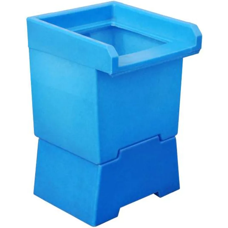 Vorsatzbehälter VB 1, aus robustem Polyethylen, Ausführung in blau