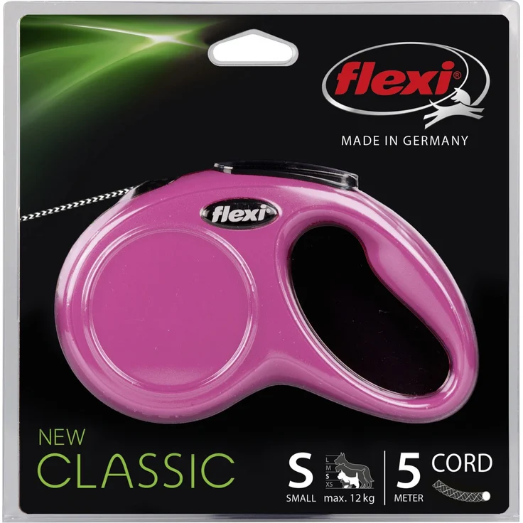 Flexi Hundeleine New Classic S Länge: 5 m, pink – Bild 1