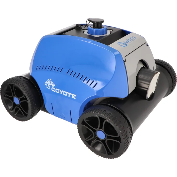 Poolstar COYOTE - Akku-Bodensauger Poolroboter für Pools bis 120 m², 12 V, 10 m³/h Filterleistung, 18 m/min, 2 h Laufzeit