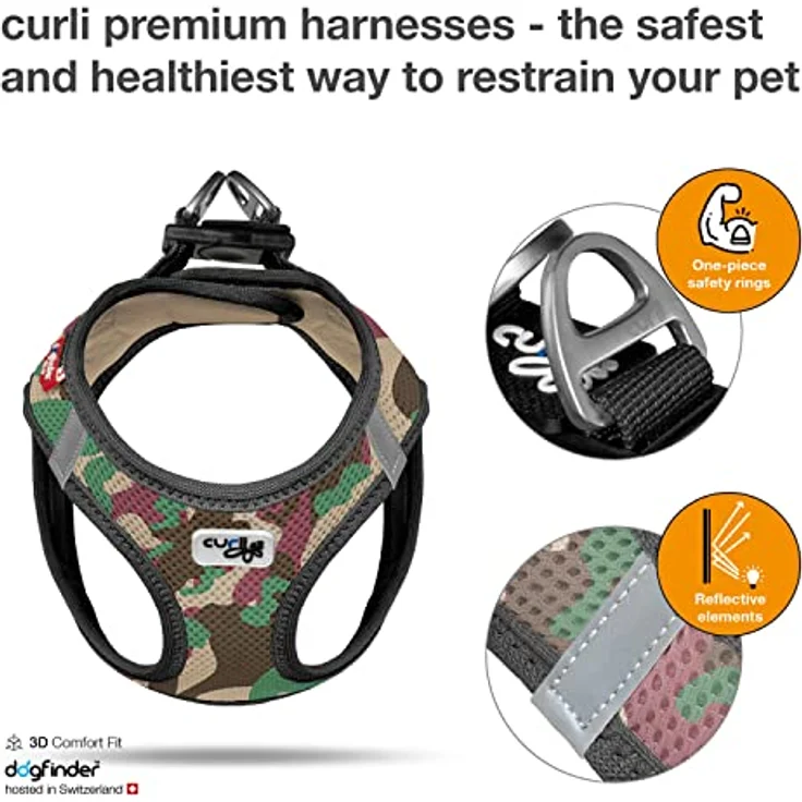Curli Vest Geschirr Air - Mesh Camo 2 XS – Bild 2