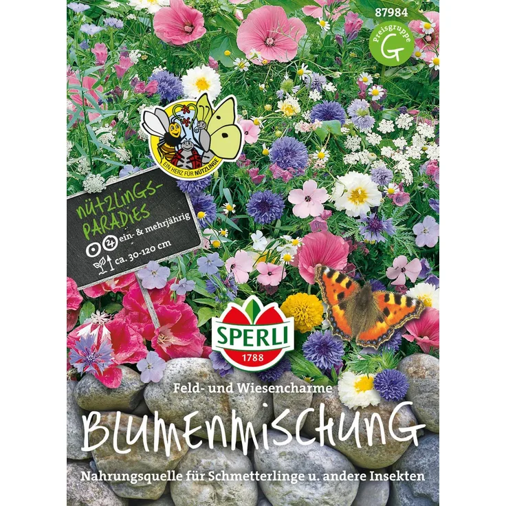 Blumenmischung ''Feld- und Wiesencharme'' Nahrungsquelle für Schmetterlinge und andere Insekten