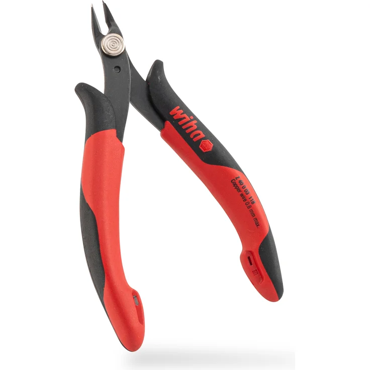 Wiha Präzisions Seitenschneider Elektronik klein (26812) breiter, spitzer Kopf ohne Wate 130mm I Mini Drahtschneider für Elektroinstallation – Bild 14