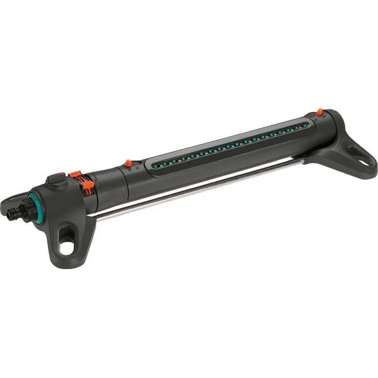 GARDENA Viereckregner AquaZoom S - Regner zur Bewässerung von Flächen von 9 -max. 150 m², Reichweite 3 -max. 15 m, Sprengweite 3 -max. 10 m, integrierter Metallfilter (18710-32) – Bild 1