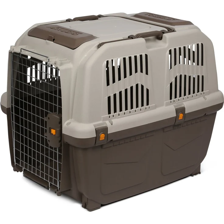 Trixie Friends on Tour Transportbox Skudo taupe/sand M (65 x 79 x 59 cm) – Bild 1