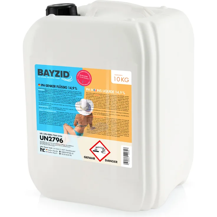 Höfer Chemie GmbH 1 x 10 kg BAYZID pH Minus flüssig 14,9%