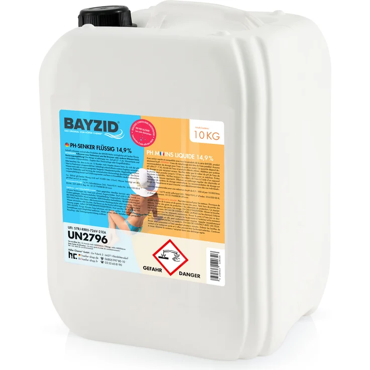 Höfer Chemie GmbH 1 x 10 kg BAYZID pH Minus flüssig 14,9% – Bild 1