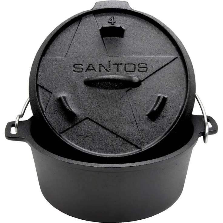SANTOS Dutch Oven 4,5qt ohne Füße