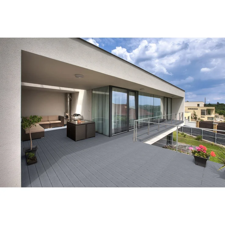 HOME DELUXE WPC Terrassendielen SAMANA - Hellgrau 20m² – Bild 3