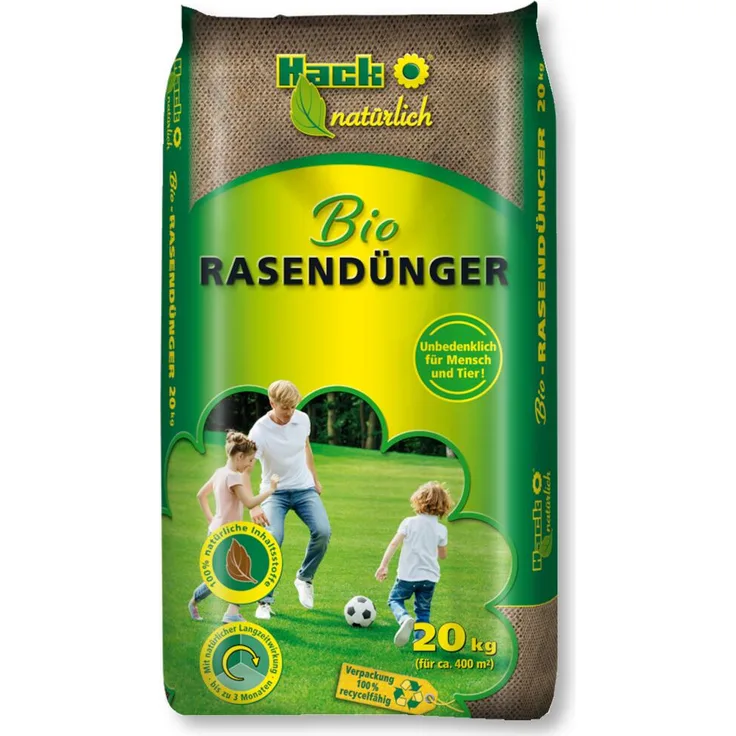 HACK Bio Rasendünger, 20 kg