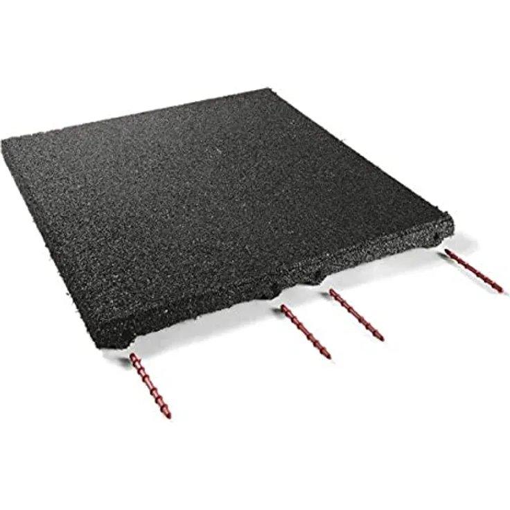 Fallschutzmatten Schwarz 50x50x3cm inkl. 3 Verbinder