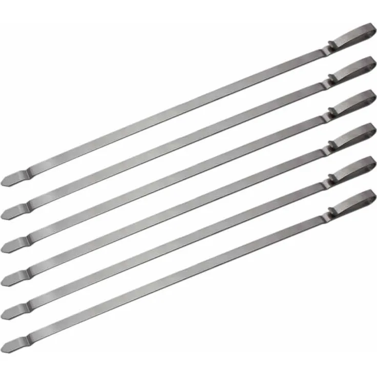 SANTOS Grillspieße Edelstahl, passend für SANTOS Windschild, 6er Set