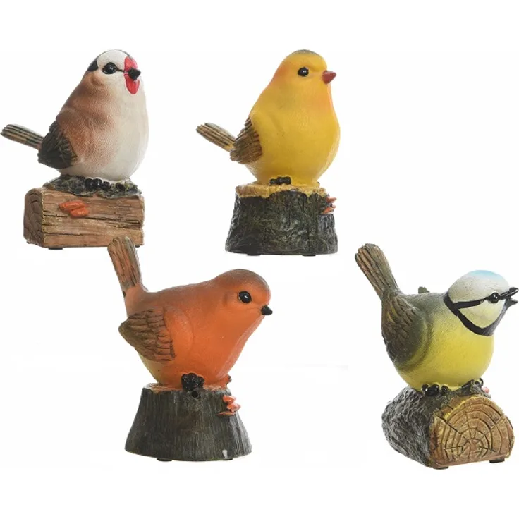 Gartenfigur Tierfigur Gartendekoration Dekoration Vogel Vögel Meise Höhe 12 cm - Stückpreis