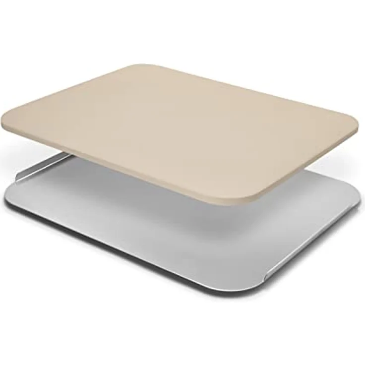 TAINO Pizzastein mit Pizzablech Grillzubehör Holzkohlegrill Gasgrill Backofen Codierit Aluminium – Bild 1