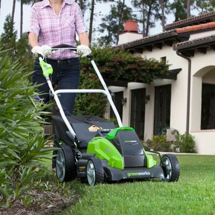 Greenworks Akku-Rasenmäher G40LM41 (Li-Ion 40V 41cm Schnittbreite bis 600m² Mähfläche 2in1 Mulchen und Mähen 50l Grasfangkorb 5-fache zentrale Schnitthöhenverstellung ohne Akku und Ladegerät) – Bild 2