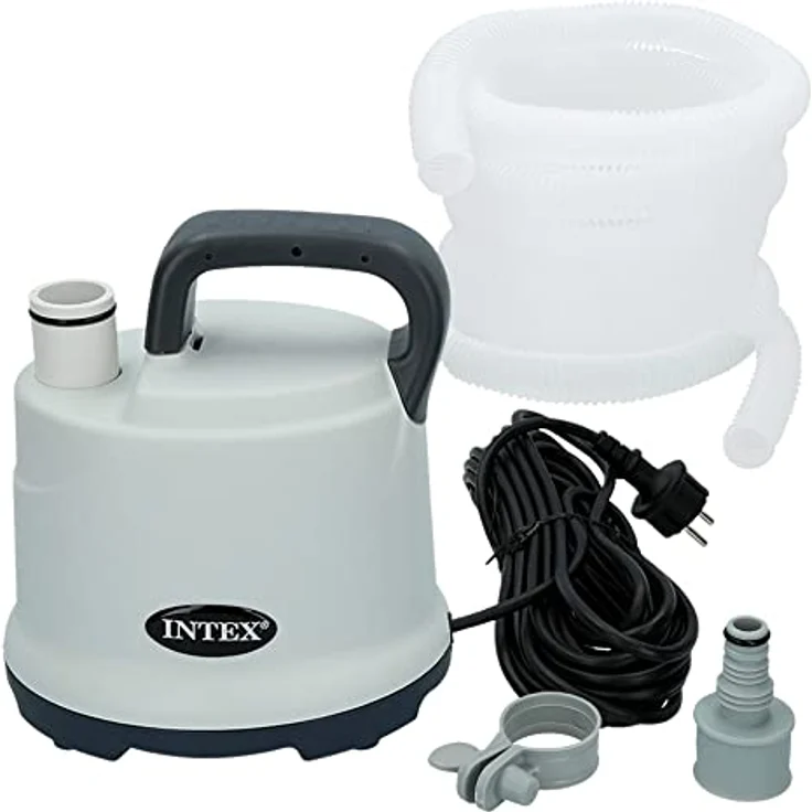 Intex 28606 Tauchpumpe für Pool-Entleerung mit Schlauch 3.595 l/h – Bild 1