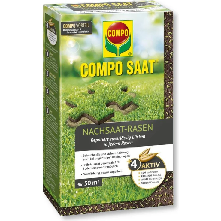 COMPO SAAT® Nachsaat-Rasen, 1 kg – Bild 1