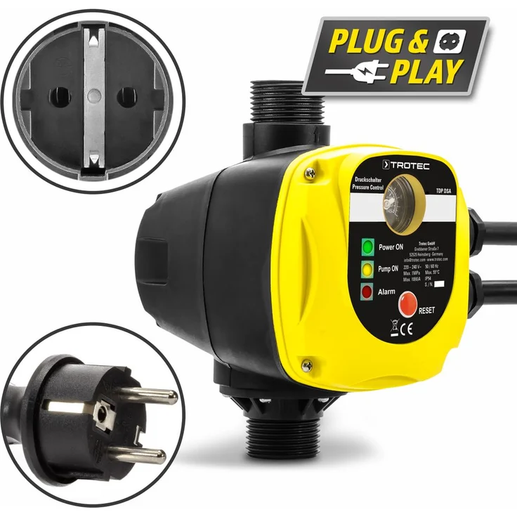 Trotec Druckschalter TDP DSA mit Stecker – Bild 1