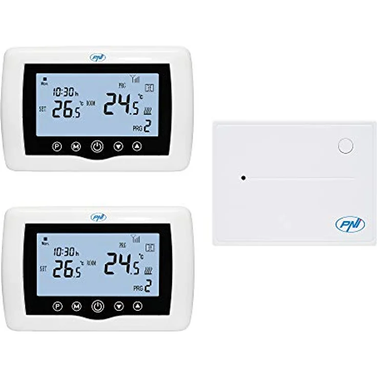 PNI CT400, Intelligenter drahtloser Thermostat mit WiFi, 2-Zonen-Steuerung, TuyaSmart App, Histerese 0,2 °C – Bild 1