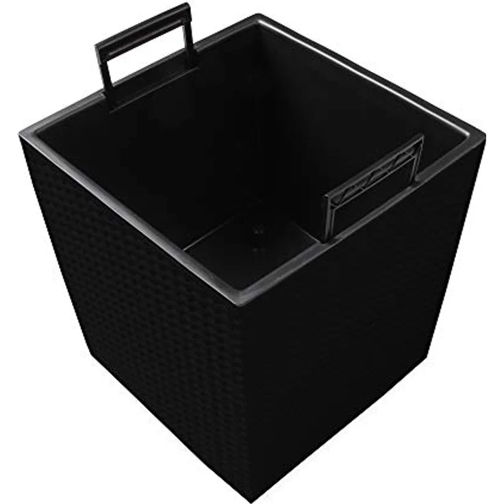 ONDIS24 Rato 64 Pflanzkübel, Blumenkübel aus Kunststoff mit Rattan-Optik, 64 Liter Volumen, frostsicher und UV-beständig, ca. 39 x 39 x 42 cm – Bild 5