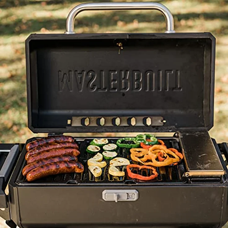 Masterbuilt® Tragbarer Holzkohlegrill und Smoker mit Wagen – Bild 3