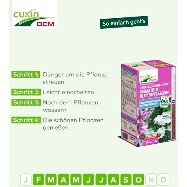 Cuxin Clematis- & Kletterpflanzen-Dünger 1,5 kg – Bild 6