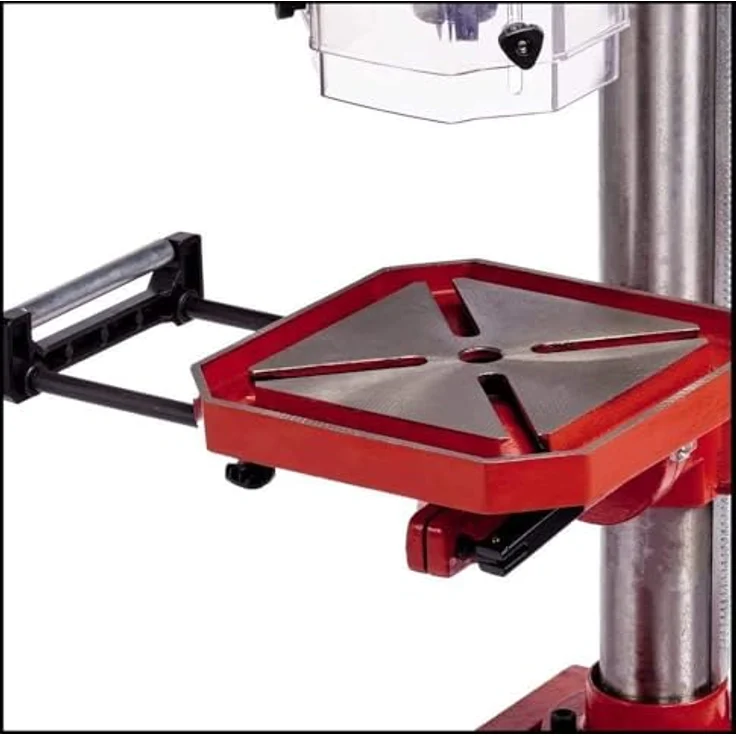Einhell Säulenbohrmaschine TE-BD 750 E (750 W, 450 - 2500 min-1, stufenlose Drehzahlregulierung, Schnellspannbohrfutter für Bohrer 1-16 mm, MK2-Aufnahme, höhenverstell-, neig- und drehbarer Bohrtisch) – Bild 9
