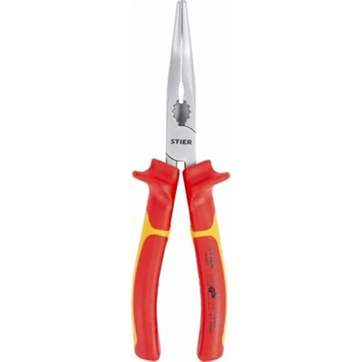 STIER Telefonzange 45° gebogen 205 mm VDE-geprüft