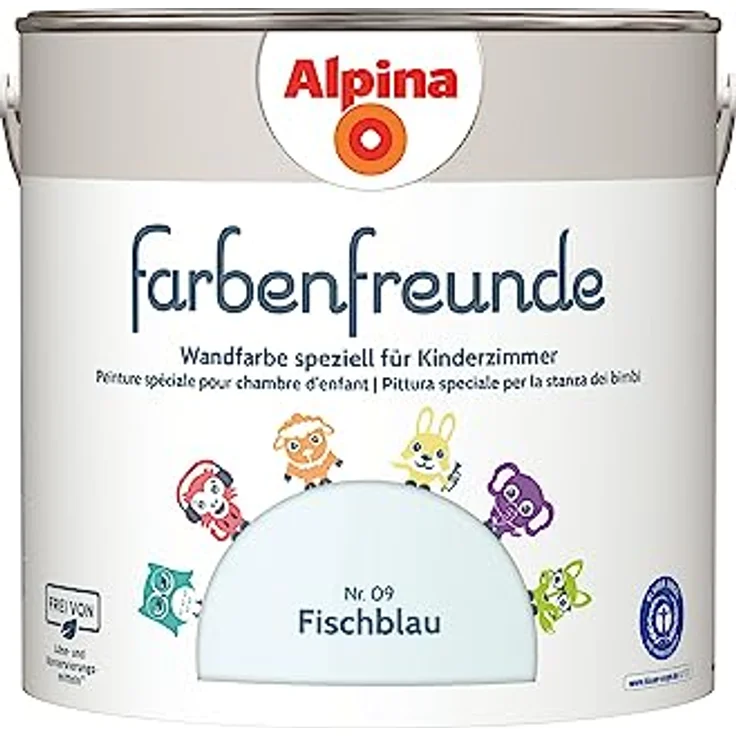 Alpina Farbenfreunde Nr. 09 fischblau 2,5L matt – Bild 2