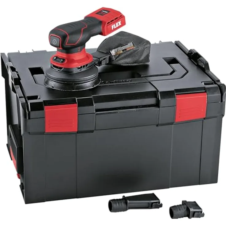 Flex Akku-Exzenterschleifer ORE 2-125 18-EC, Multisander mit elektronischer Drehzahleinstellung, inkl. Transportkoffer, ohne Akku, Schleifteller-ø 125 mm