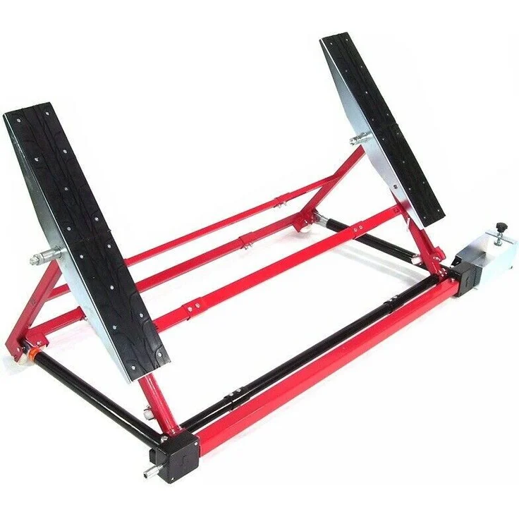 Apex Kipphebebühne 1,5t mobile Hebebühne mit verstellbarer Breite 70-148 cm, robuste Stahlkonstruktion, mechanische Handkurbel