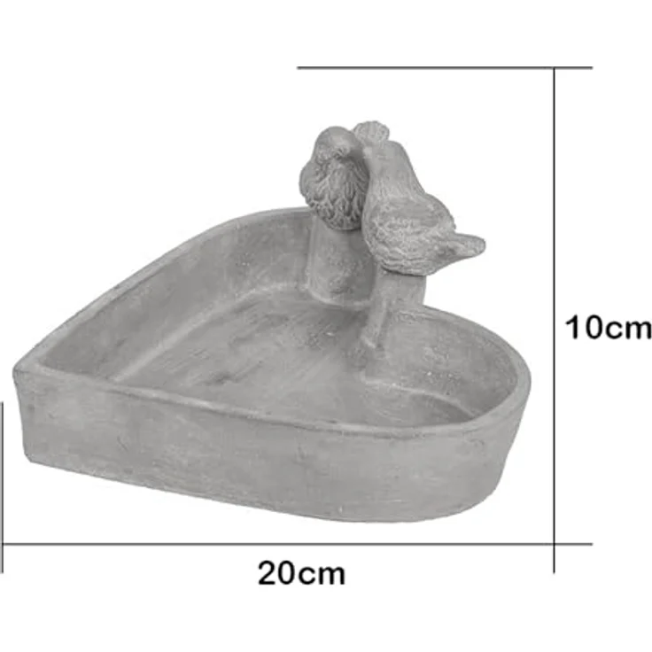 Out of the Blue Vogeltränke, Herz, ca. 20 x 4 cm, mit 2 Vögeln – Bild 6