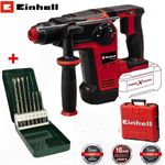 Einhell Akku-Bohrhammer TP-HD 18/26 Li BL Solo +Koffer, Kraftvoller Bohrhammer mit 2,6 J Schlagstärke